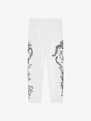 jogging w givenchy and star band elastic waist|GIVENCHY Crest jogger pants in fleece .